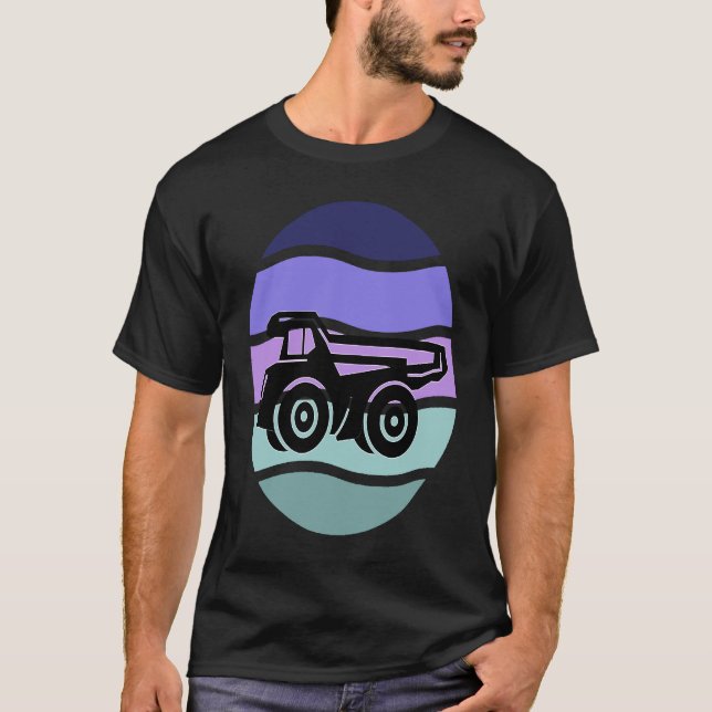 Cool Dump Truck for Wheel Loader & Construction Ve T-Shirt (Front)