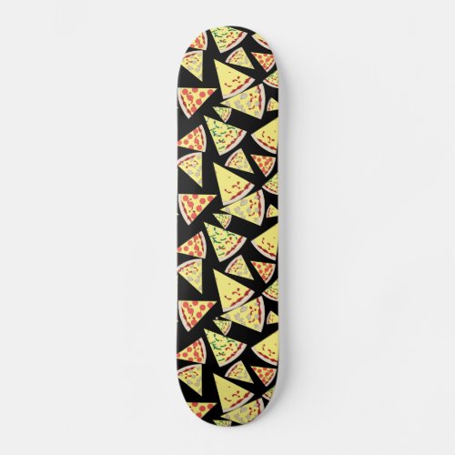 Cool Dynamic Random Pattern Pizza Lovers Skateboard Deck
