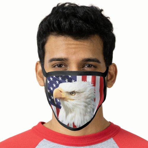 Cool Eagle The American Flag Patriotic Face Mask