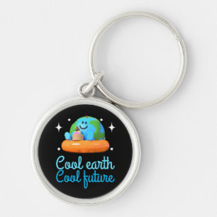 Cool earth, Cool future - Earth Keychain