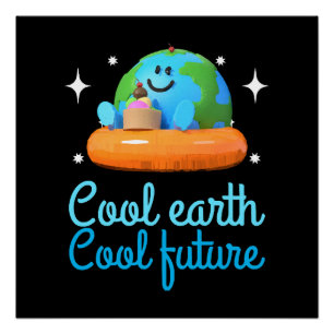 Cool earth, Cool future - Earth Poster