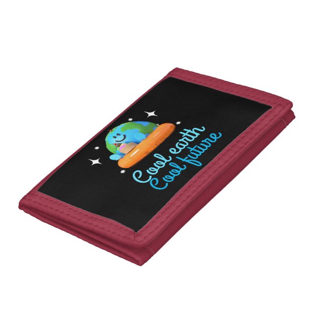 Cool earth, Cool future - Earth Trifold Wallet (Bottom)