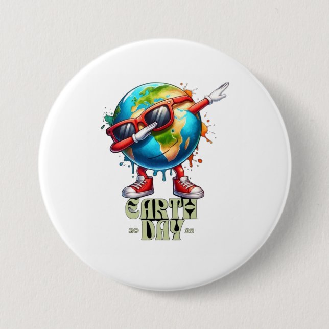 🌎 Cool Earth Day 2025 😎 Button (Front)