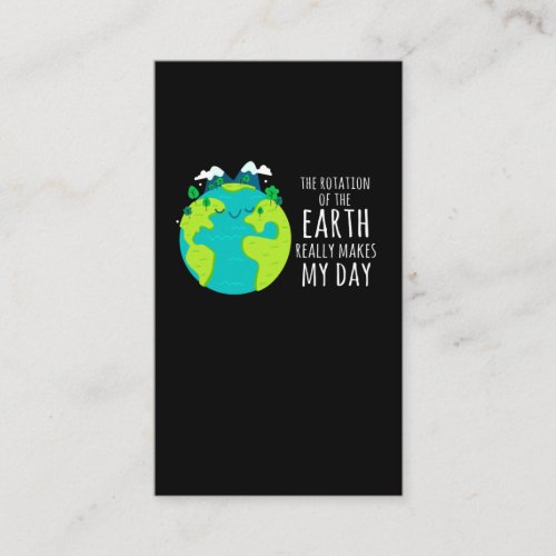 Cool Earth Day Funny Planet Humor Environmental Business Card