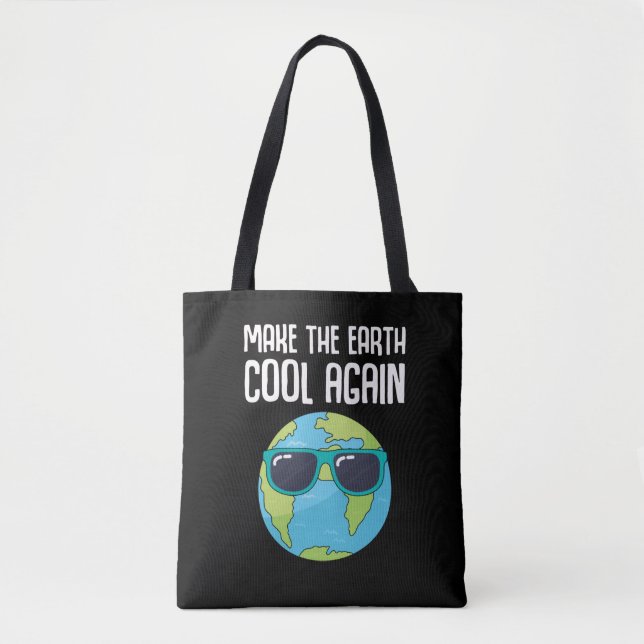 Cool Earth Day Planet Save Environment Tote Bag (Front)