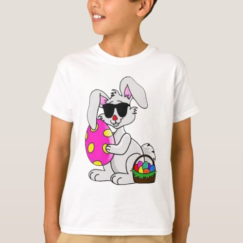 cool easter bunny egg hunt funny design t_shirt