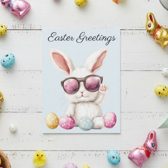 Cool Easter Bunny  Postcard (Creator Uploaded)
