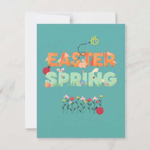 Cool easter design fun easter design holiday card