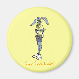 Cool Easter Rabbit with shades Magnet