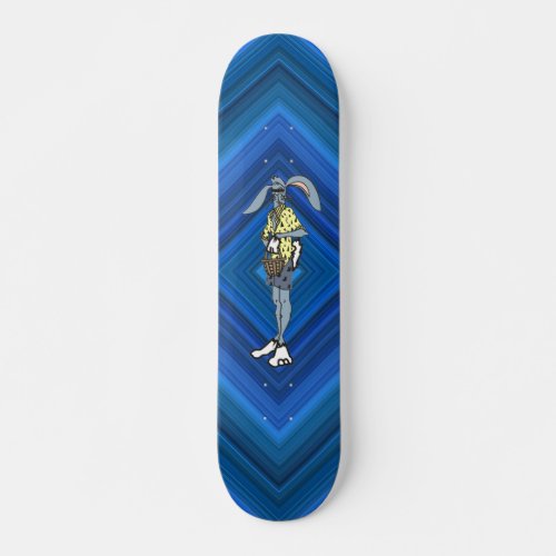 Cool Easter Rabbit with shades Skateboard Deck