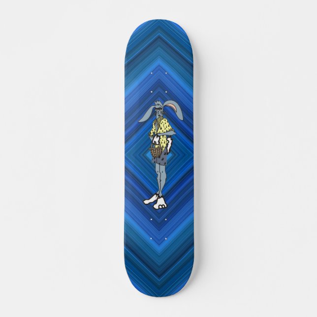 Cool Easter Rabbit with shades Skateboard Deck (Front)