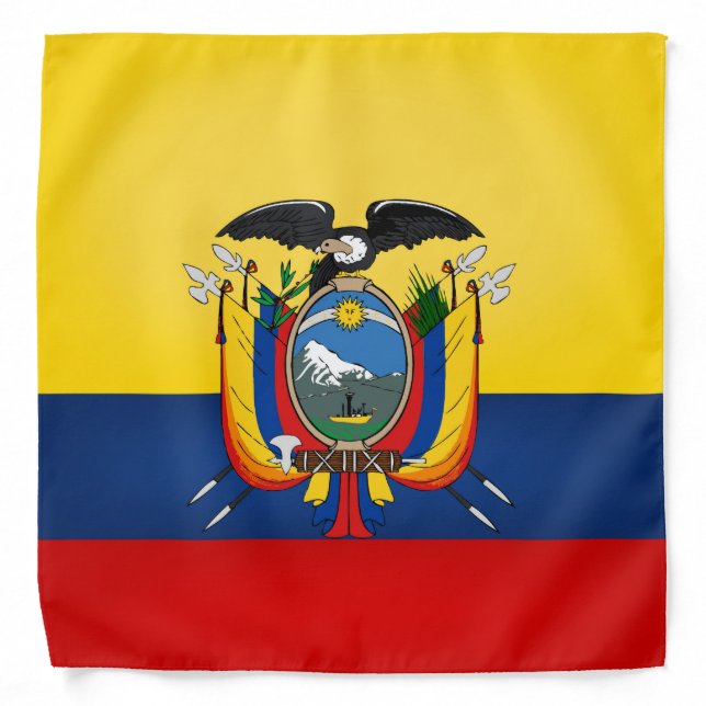 Cool Ecuador Flag Fashion Bandana (Front)