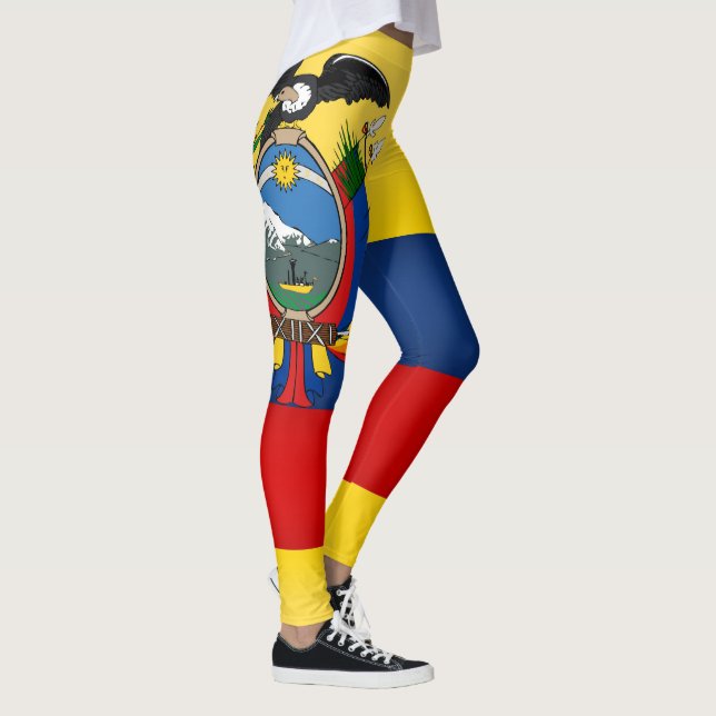 Cool Ecuador Flag Fashion Leggings (Right)