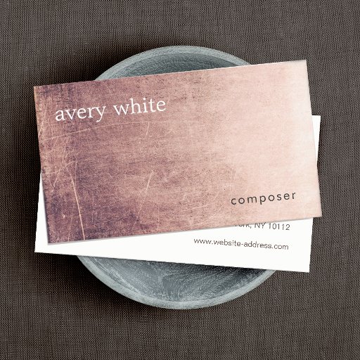 Customizable Creative Minimalist Aged Texture Look Professional Business Card Templates