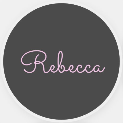 Cool Editable Pink Retro_Modern Script Design Sticker