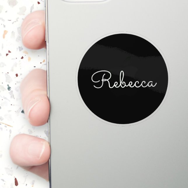 Cool Editable Script Retro-Modern Transparent Sticker (Creator Uploaded)