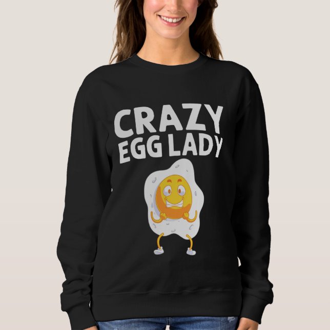 Cool Egg For Women Mom Fried Baked Poached Protein Sweatshirt (Front)