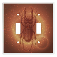 Cool Egyptian Scarab Beetle Double Switch Plate