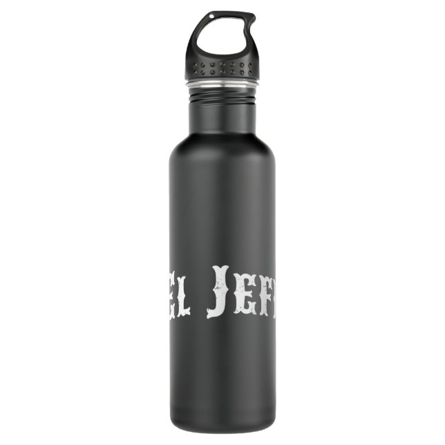 Cool EL JEFE Mexican Shirt Mexican Flag Shirt for  Stainless Steel Water Bottle (Front)