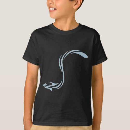 Cool Electric Eel Fish Icon Logo T_Shirt