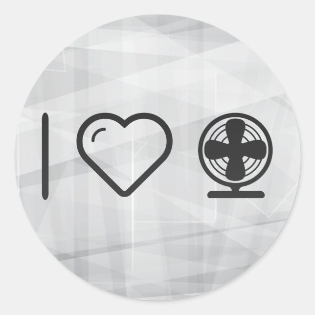 Cool Electric Fans Classic Round Sticker (Front)