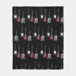 Cool Electric Guitars for Music Lovers Gift Fleece Blanket