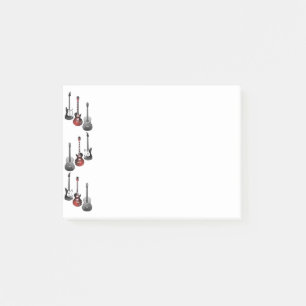 Cool Electric Guitars for Music Lovers Gift Post-it Notes