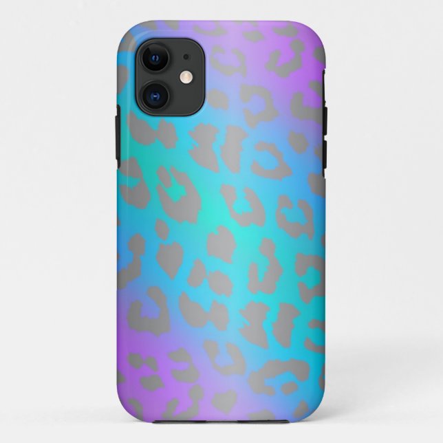 Cool Electric Leopard Fur Animal iPhone Case (Back)