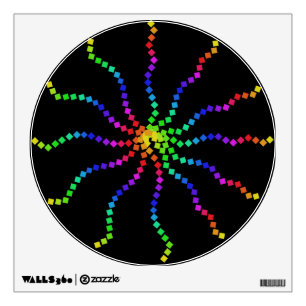 Cool Electric Rainbow Pop Art Wall Decal