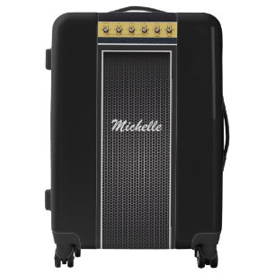 Cool Electric Rock Guitar Speaker Amp + Name Black Luggage
