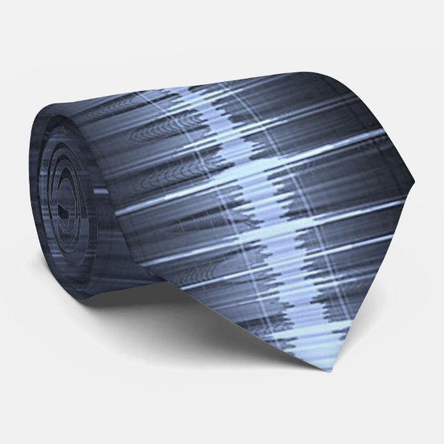 Cool Electrocardiogram Design Neck Tie (Rolled)