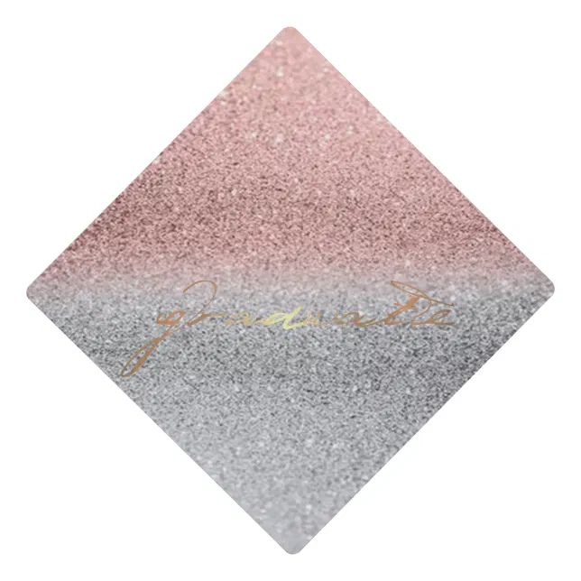 Cool Elegant Glitter Graduate Graduation Cap Topper Zazzle 4219