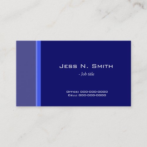 cool, elegant simple business card