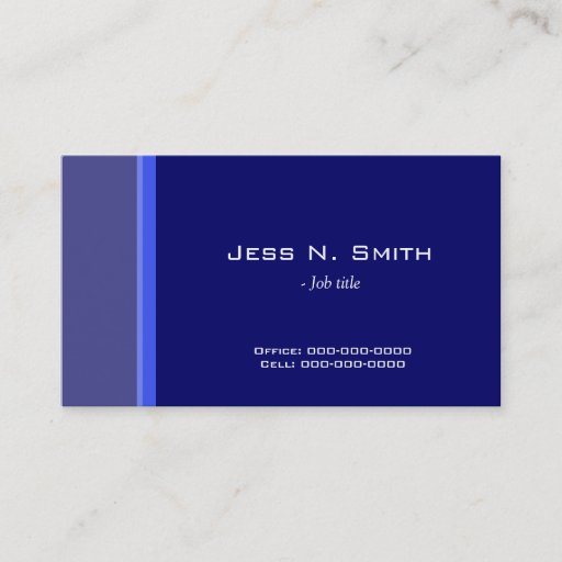 Customizable cool, elegant simple business card