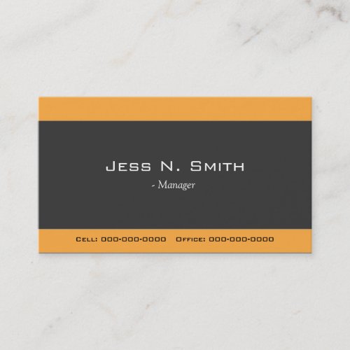 cool, elegant simple business card