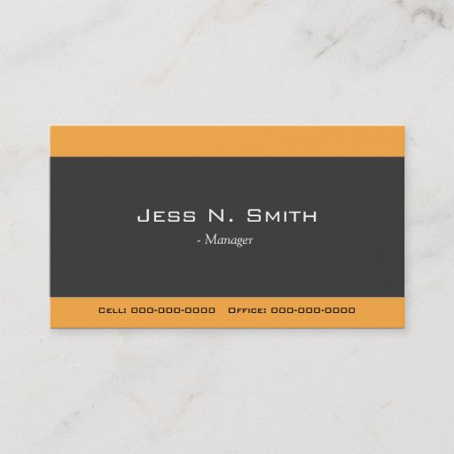 Customizable cool, elegant simple business card