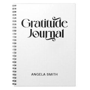 Cool Elegant Typography Gratitude Journal