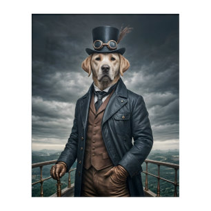 Cool Elegant Victorian Steampunk Labrador Dog Art