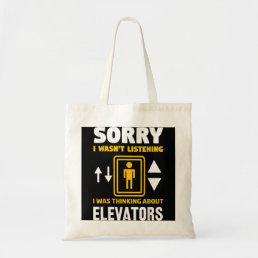 Cool Elevator Art Men Women Inspector Mechanic Mai Tote Bag