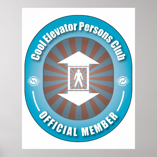 Cool Elevator Persons Club Poster (Front)
