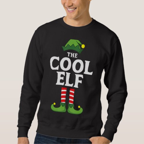 Cool Elf Matching Family Group Christmas Pajama Sweatshirt