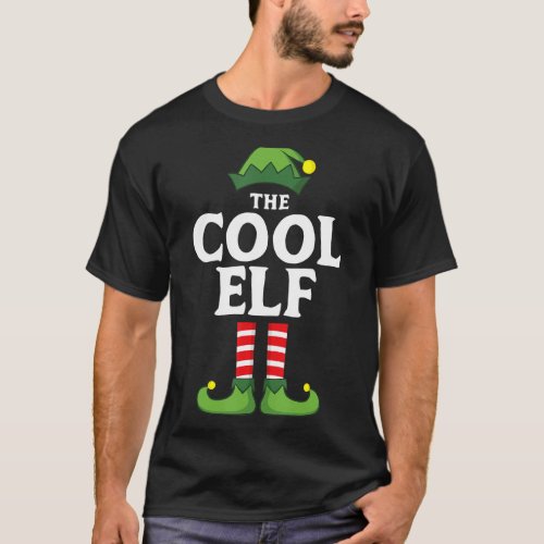 Cool Elf Matching Family Group Christmas Pajama T_Shirt