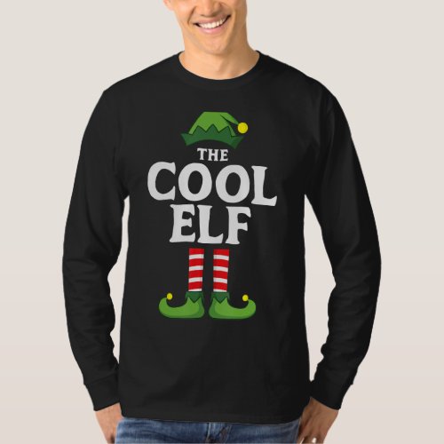 Cool Elf Matching Family Group Christmas Pajama T_Shirt