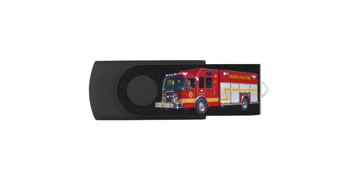 Cool Emergency Vehicle Fire Engine Fire-truck Flash Drive | Zazzle