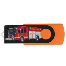 Cool Emergency Vehicle Fire Engine Fire-truck USB Flash Drive