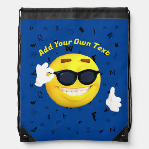 Cool Emoji Drawstring Bag