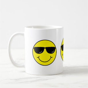 Cool Emoji Face with Sunglasses Coffee Mug
