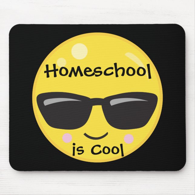Cool Emoji for Homeschool Mouse Pad (Front)