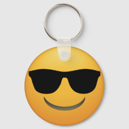 Cool Emoji Key-chain with sunglasses.  Keychain