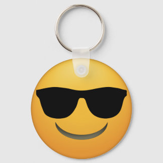 Cool Emoji Key-chain with sunglasses. Keychain